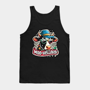 Moo-- Vellous! Funny Cow lover Tank Top